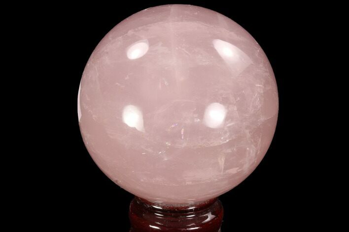 Polished Rose Quartz Sphere - Madagascar #93017
